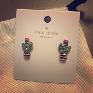 NWT Kate Spade cactus studs